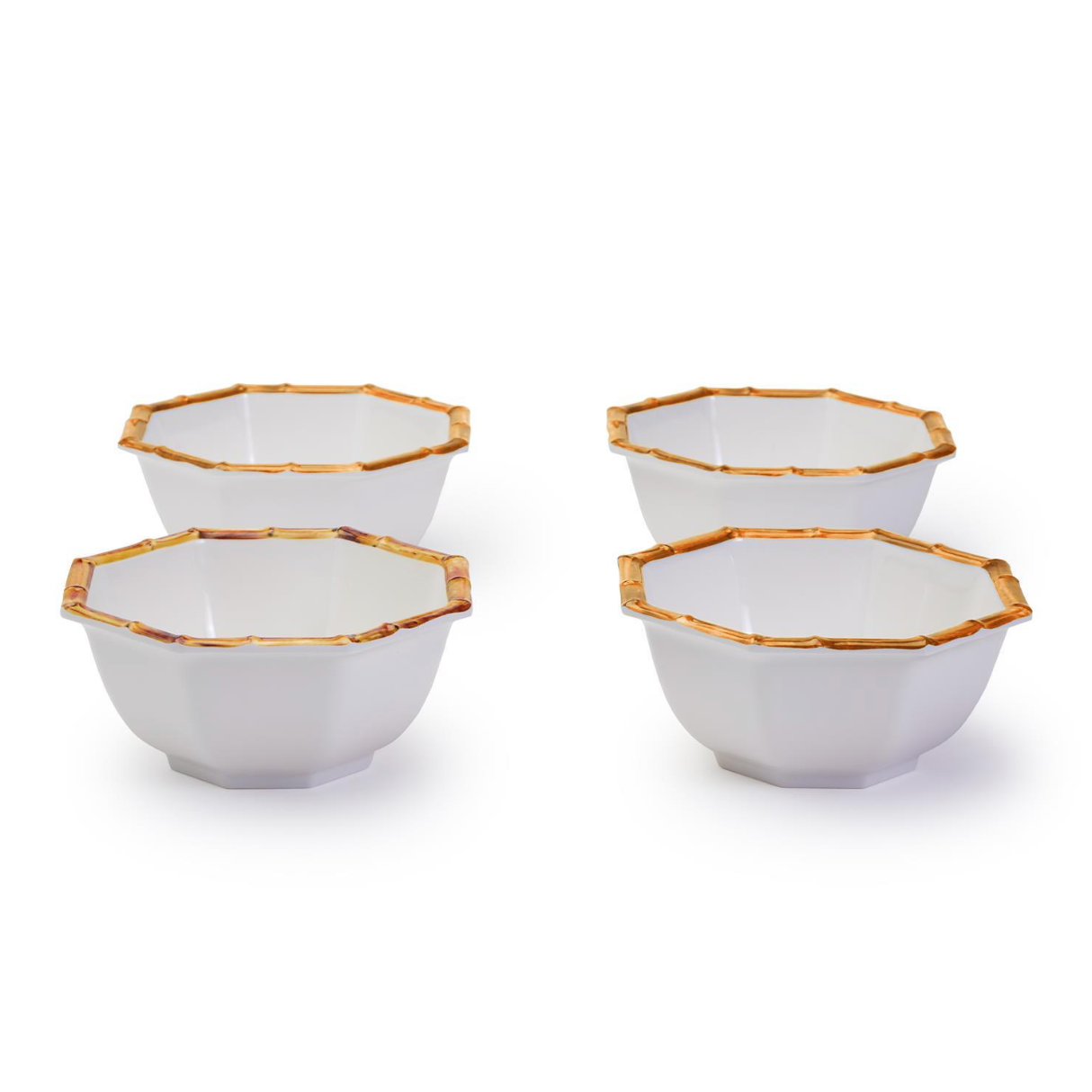 Nonbreakable Bamboo Octagonal Multipurpose Individual Bowl