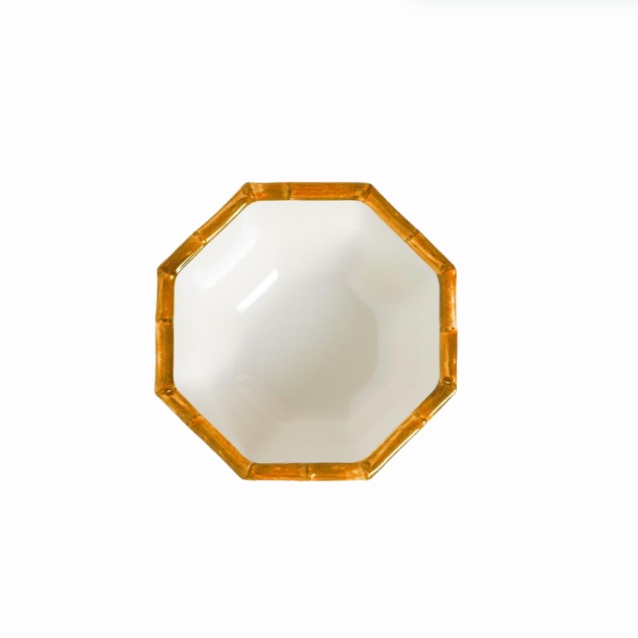 Nonbreakable Bamboo Octagonal Multipurpose Individual Bowl