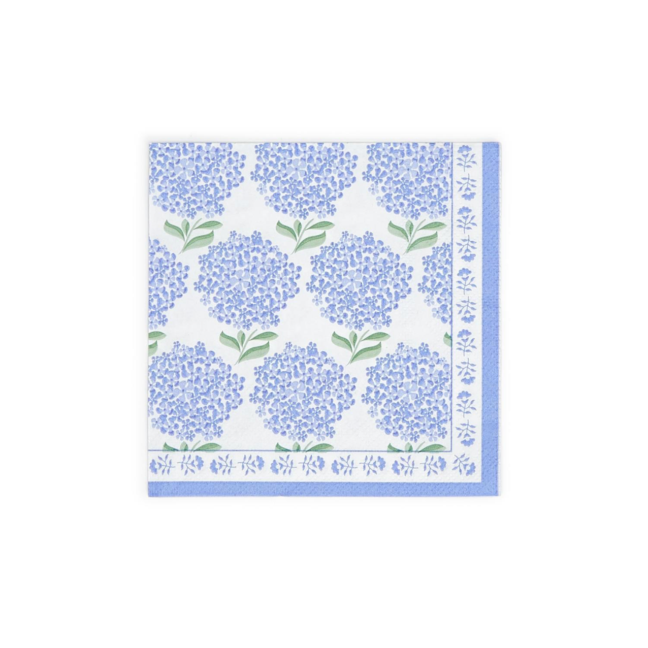 Hydrangea 3-Ply Paper Cocktail Napkin