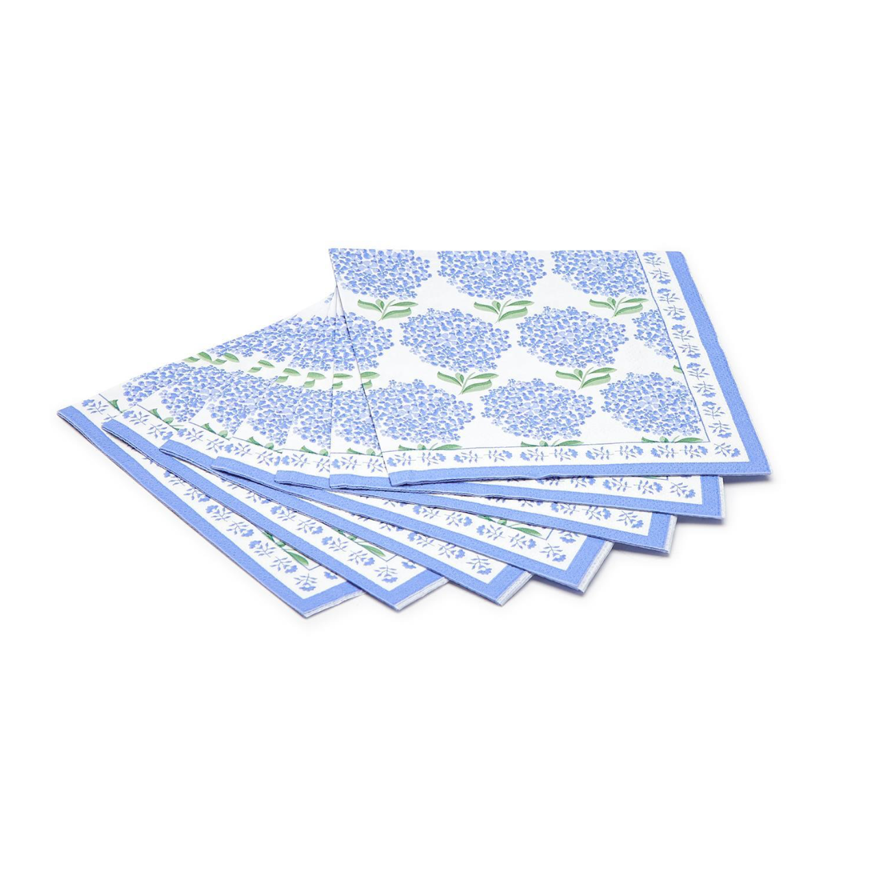 Hydrangea 3-Ply Paper Cocktail Napkin