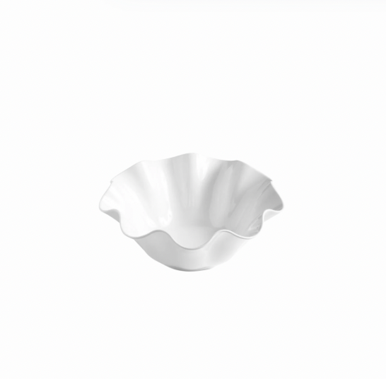 Small White Clam Serving Bowl