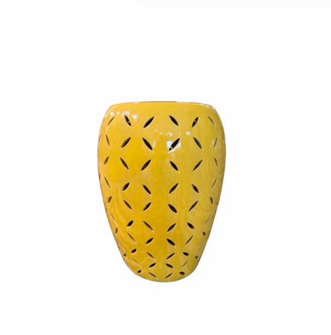 Pair of Yellow Garden Seats