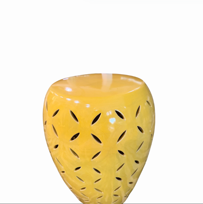 Pair of Yellow Garden Seats