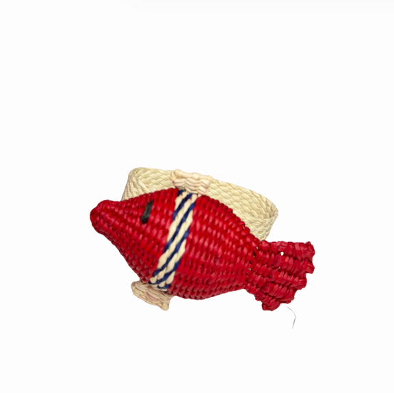 Striped Fish Napkin Ring, Set of 4