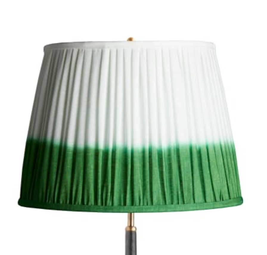 Shibori Striped Linen Lamp Shade 16"