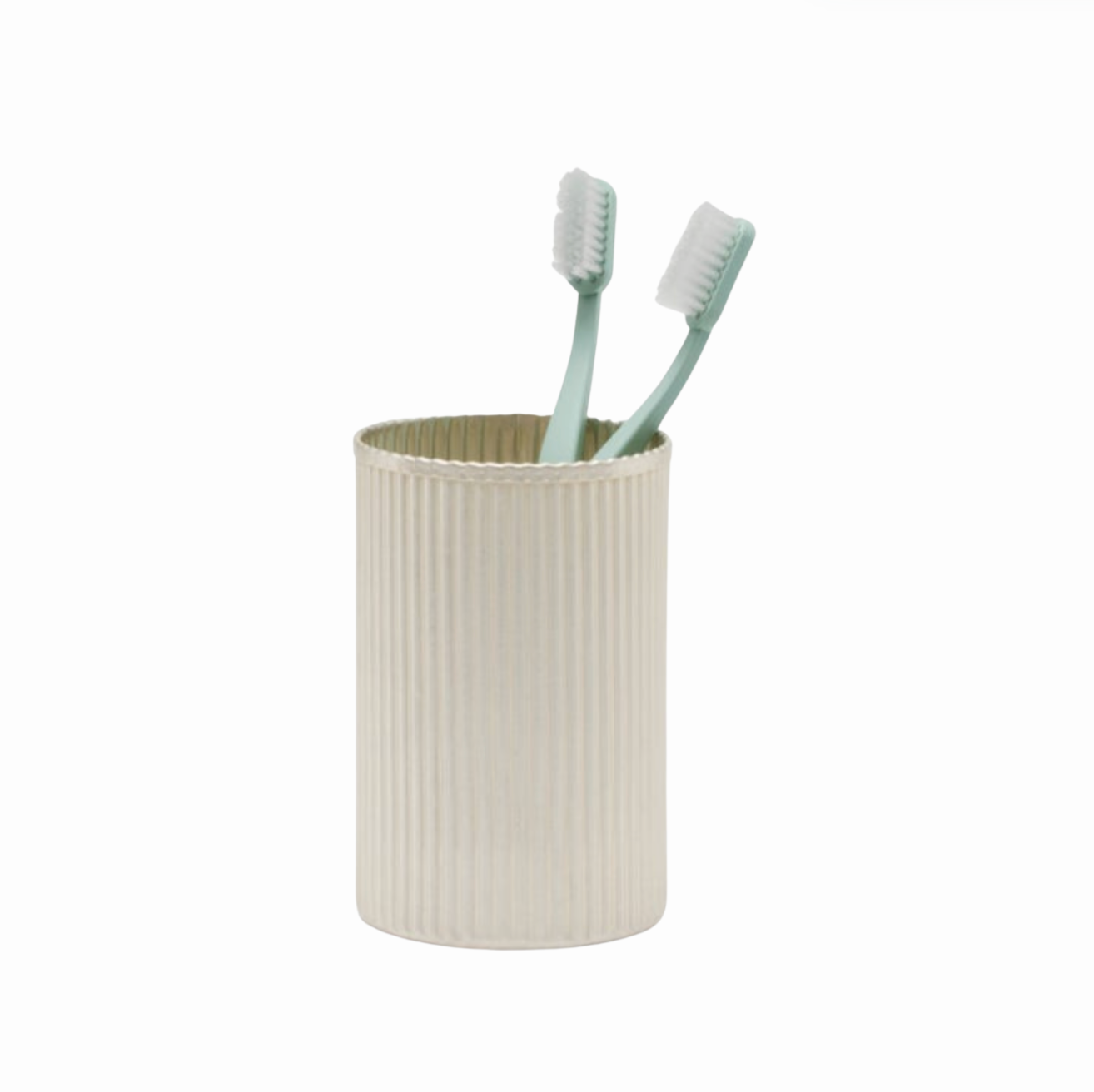 Ribbed Silver Canister