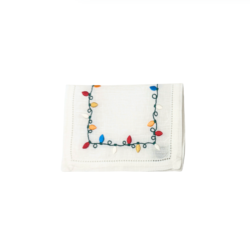 Holiday Lights Cocktail Napkins, Set of 4