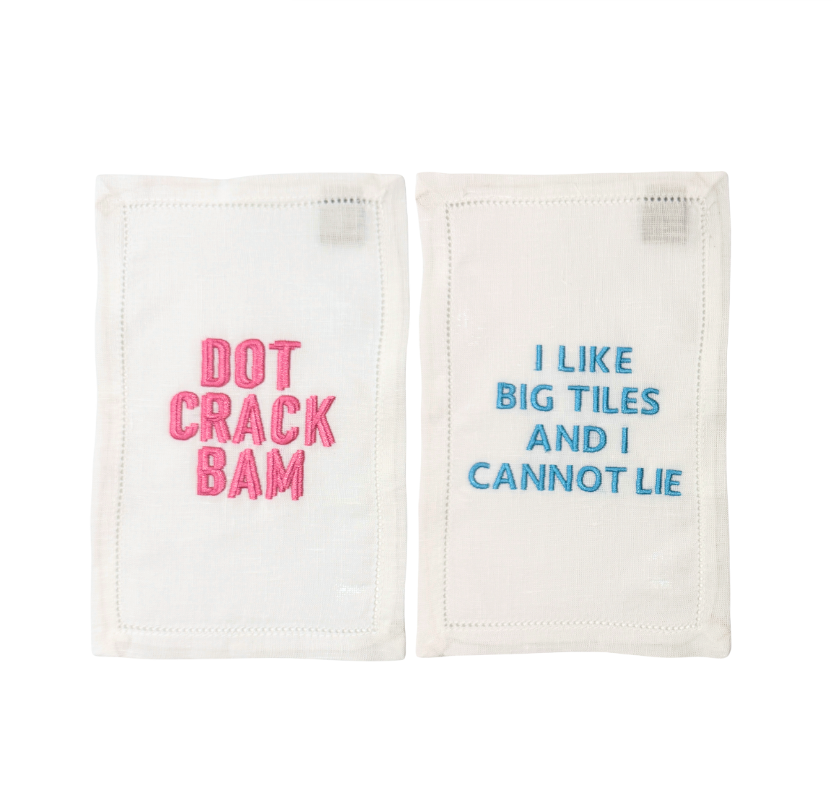 Mahjong Cocktail Napkins, Set of 4