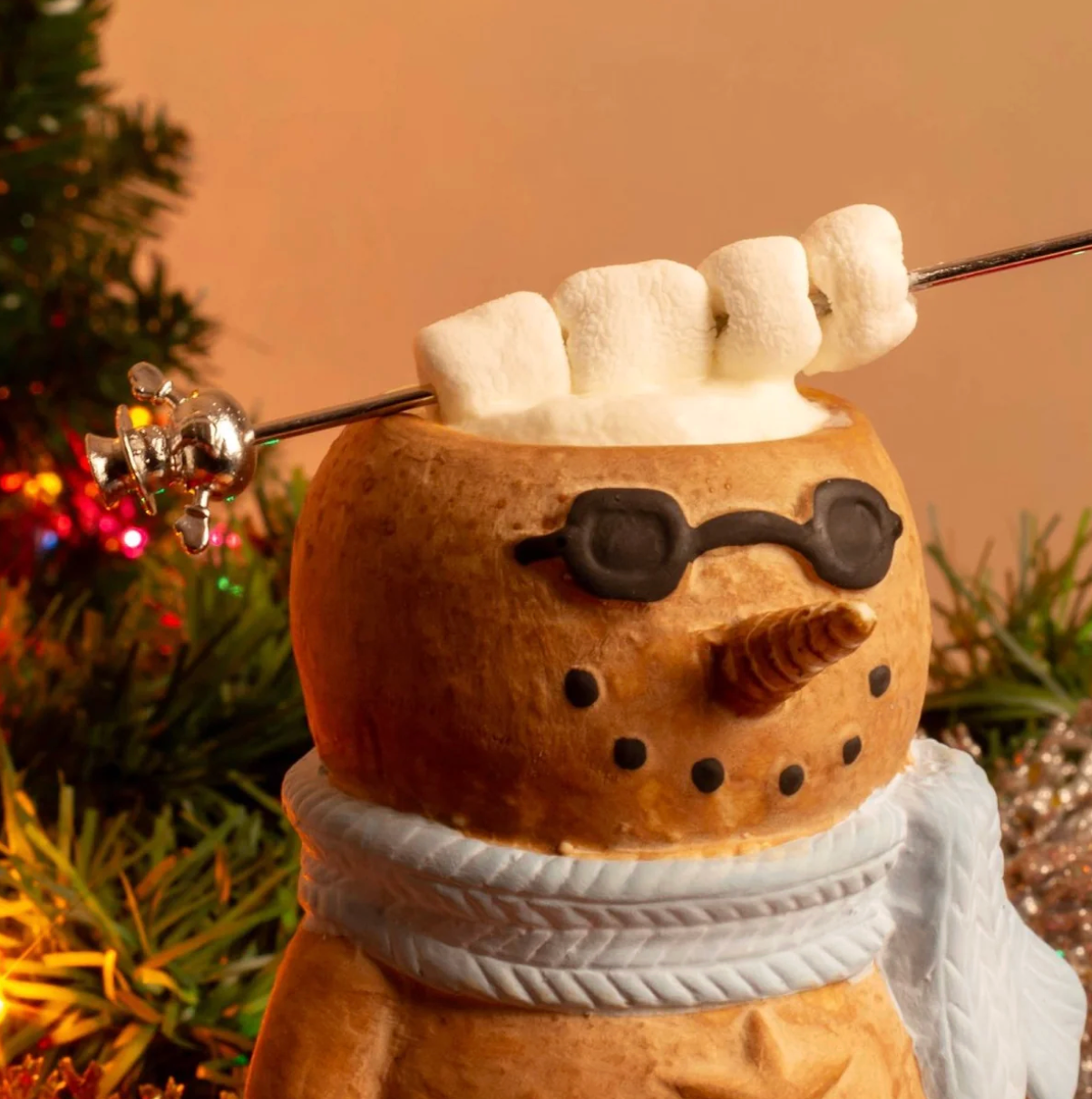 Sand Dollar Snowman Ceramic Cocktail Sipper