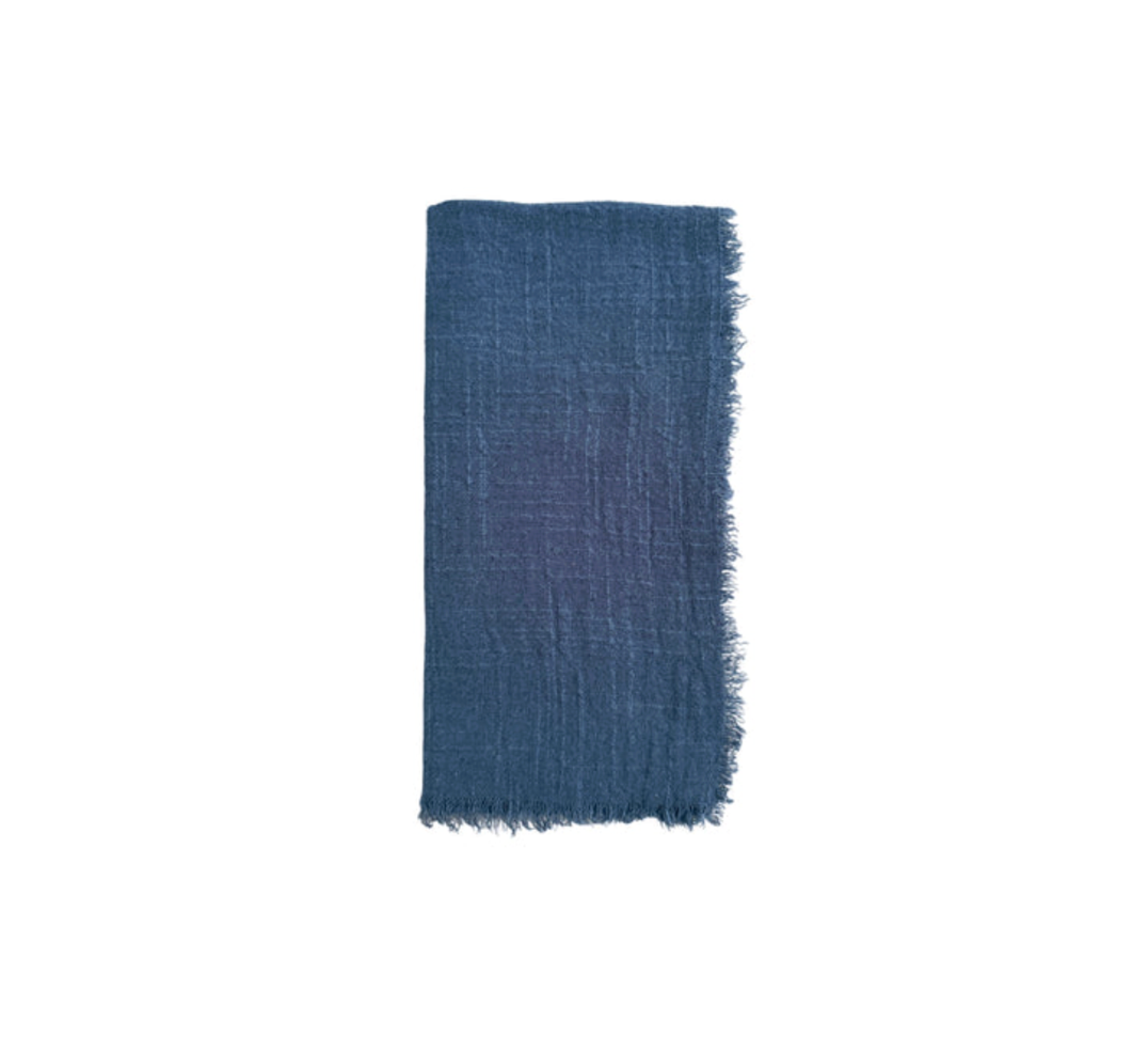 Cotton Gauze Fringe Napkins, Set of 4