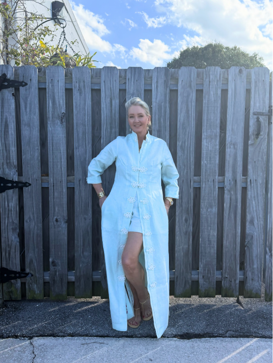 Marella Caftan in Palm Beach Linen