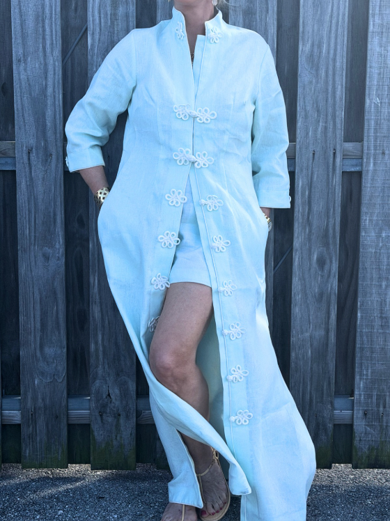 Marella Caftan in Palm Beach Linen