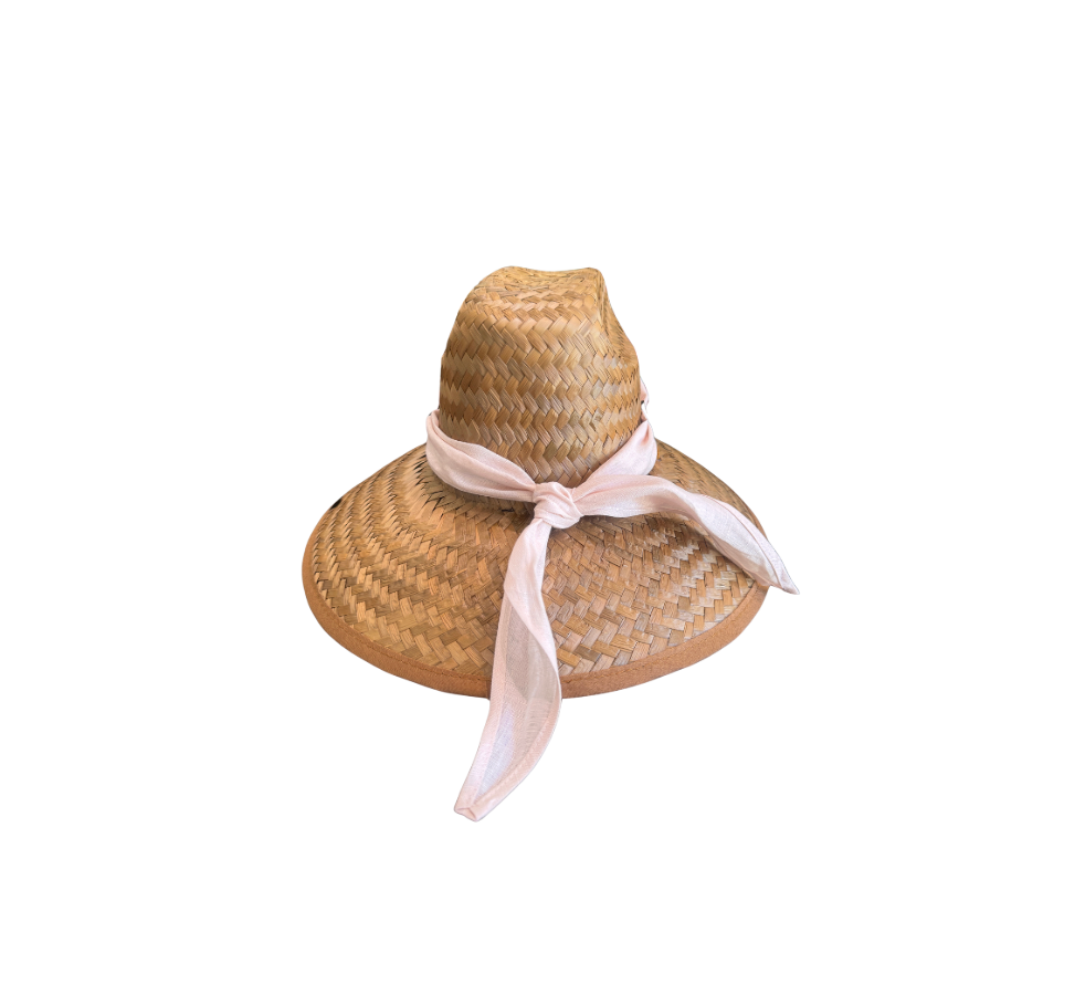 STRAW HAT & SCARF - DANIELLE ROLLINS X GLAMPWEAR
