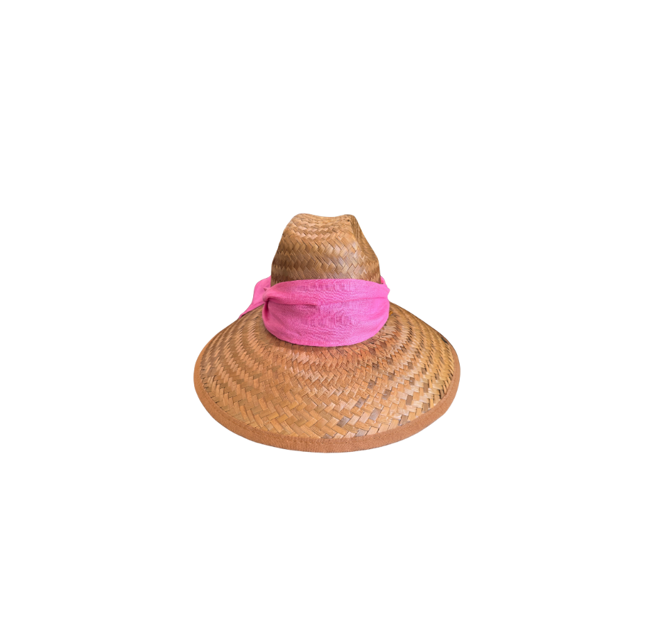 STRAW HAT & SCARF - DANIELLE ROLLINS X GLAMPWEAR