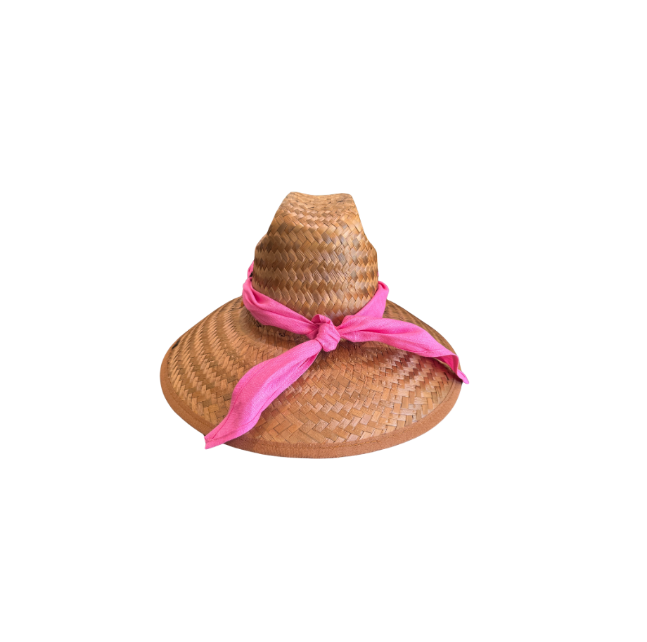 STRAW HAT & SCARF - DANIELLE ROLLINS X GLAMPWEAR