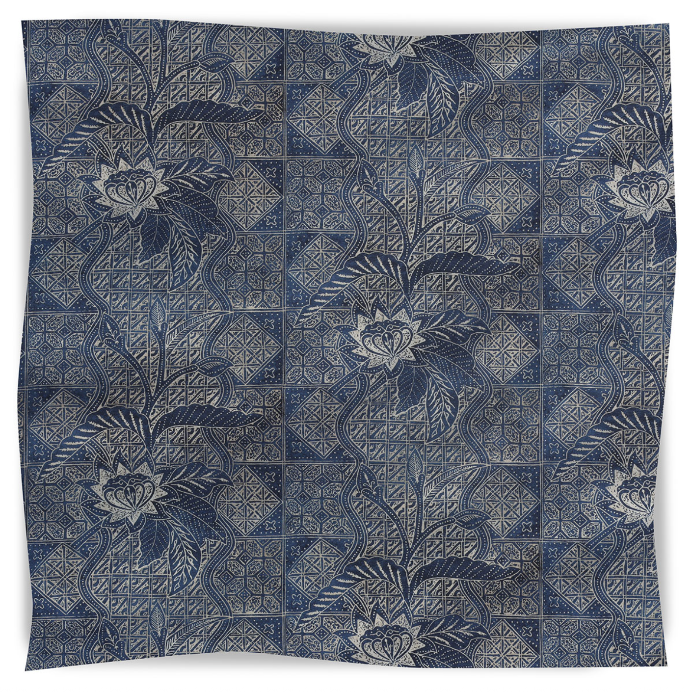 Calypso Batik Fabric in Indigo