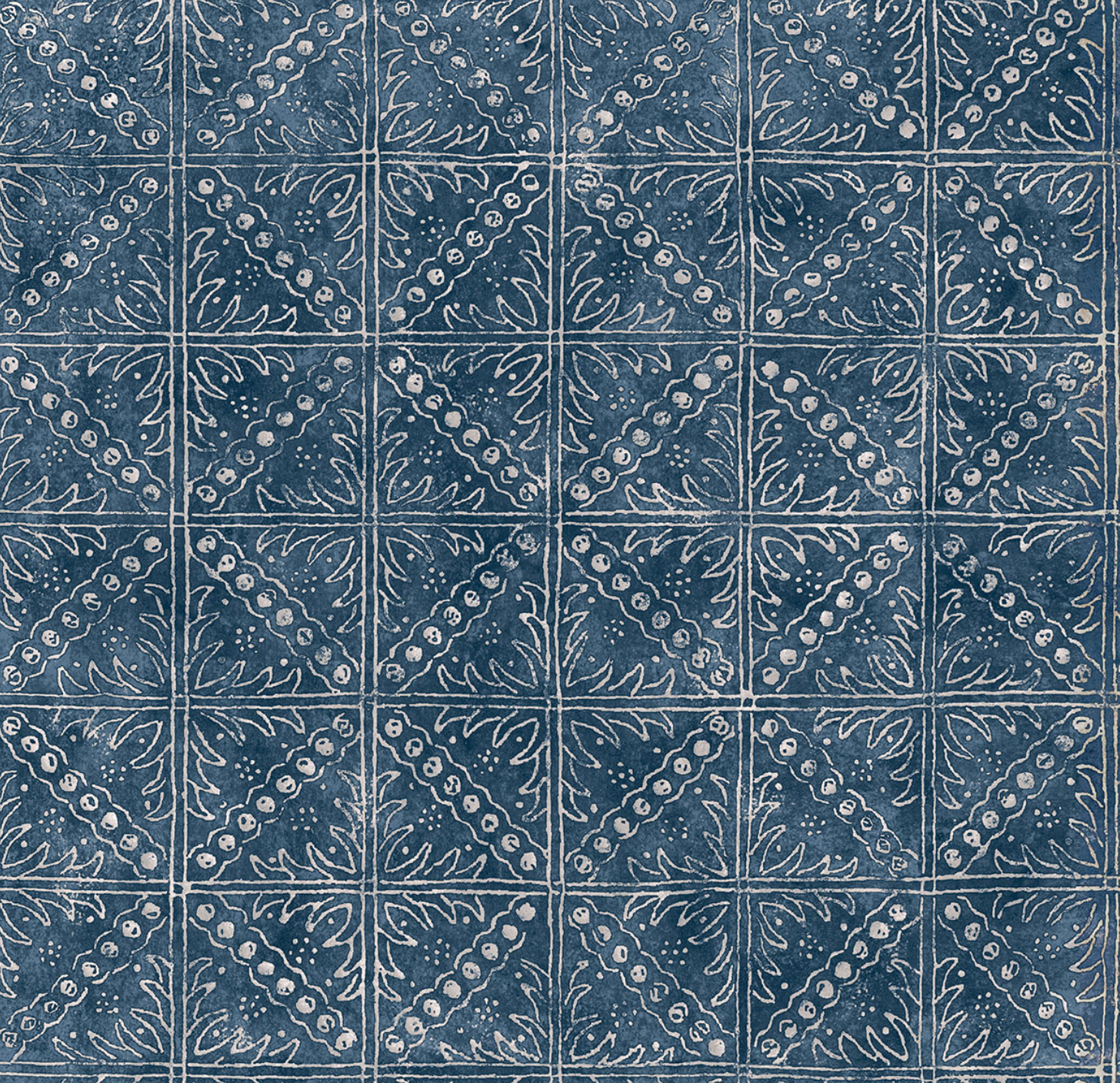 Garden Path Fabric in Indigo