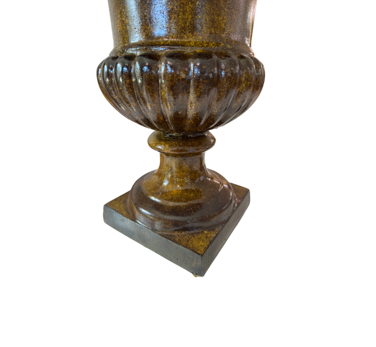 Hand Painted Faux Tortoiseshell Urn