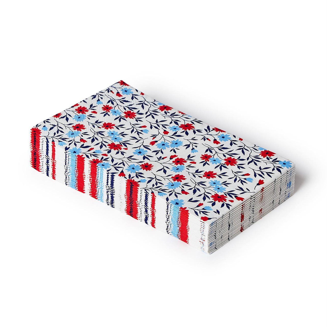 Red, White and Bloom 3-Ply Paper Dinner Napkin / Guest Towel - Paper
