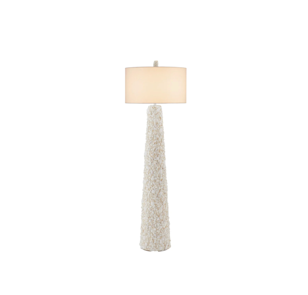 Turbinella White Floor Lamp