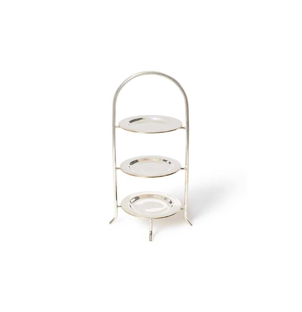 Silver Three-Tiered Serving Stand