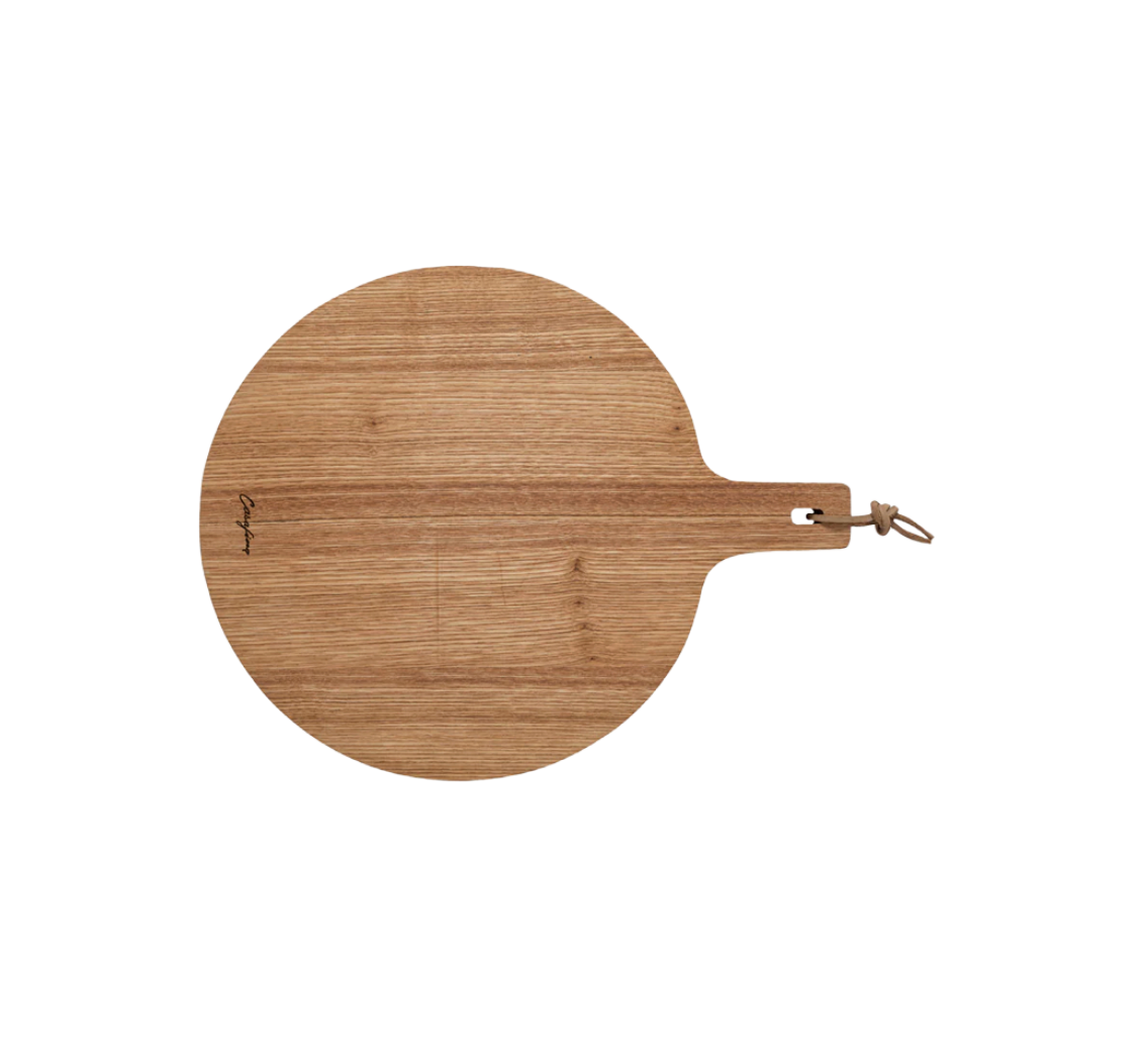 Round Oak Wood Cutting/Serving Board