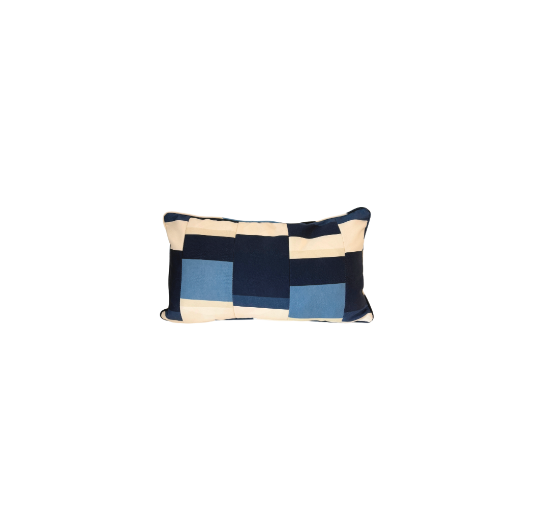 DR Home "The Billy Stripe" in Indigo Broken Stripe Performance Pillow
