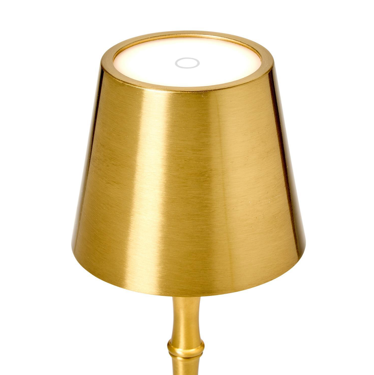 Portable Cordless Gold Bamboo Table Lamp