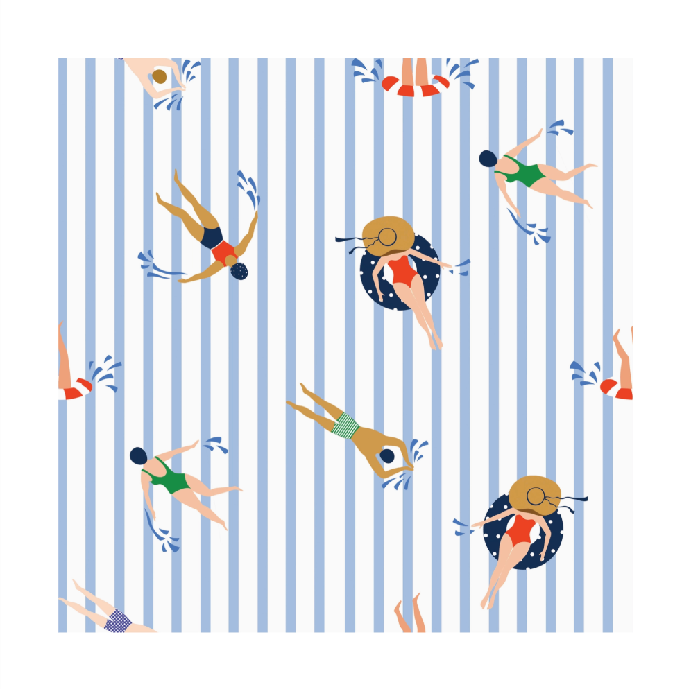 Swimmers Gift Wrapping Paper