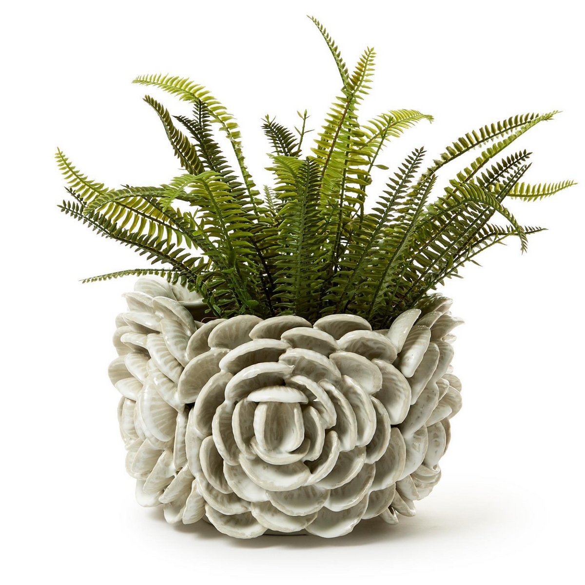 Ceramic Clam Shell Planter