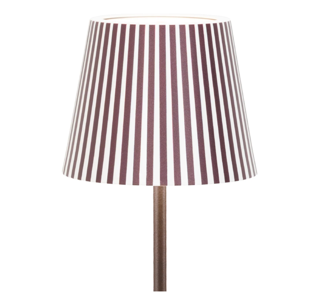 Brown Stripe Metal Poldina Pro Lampshade Cover