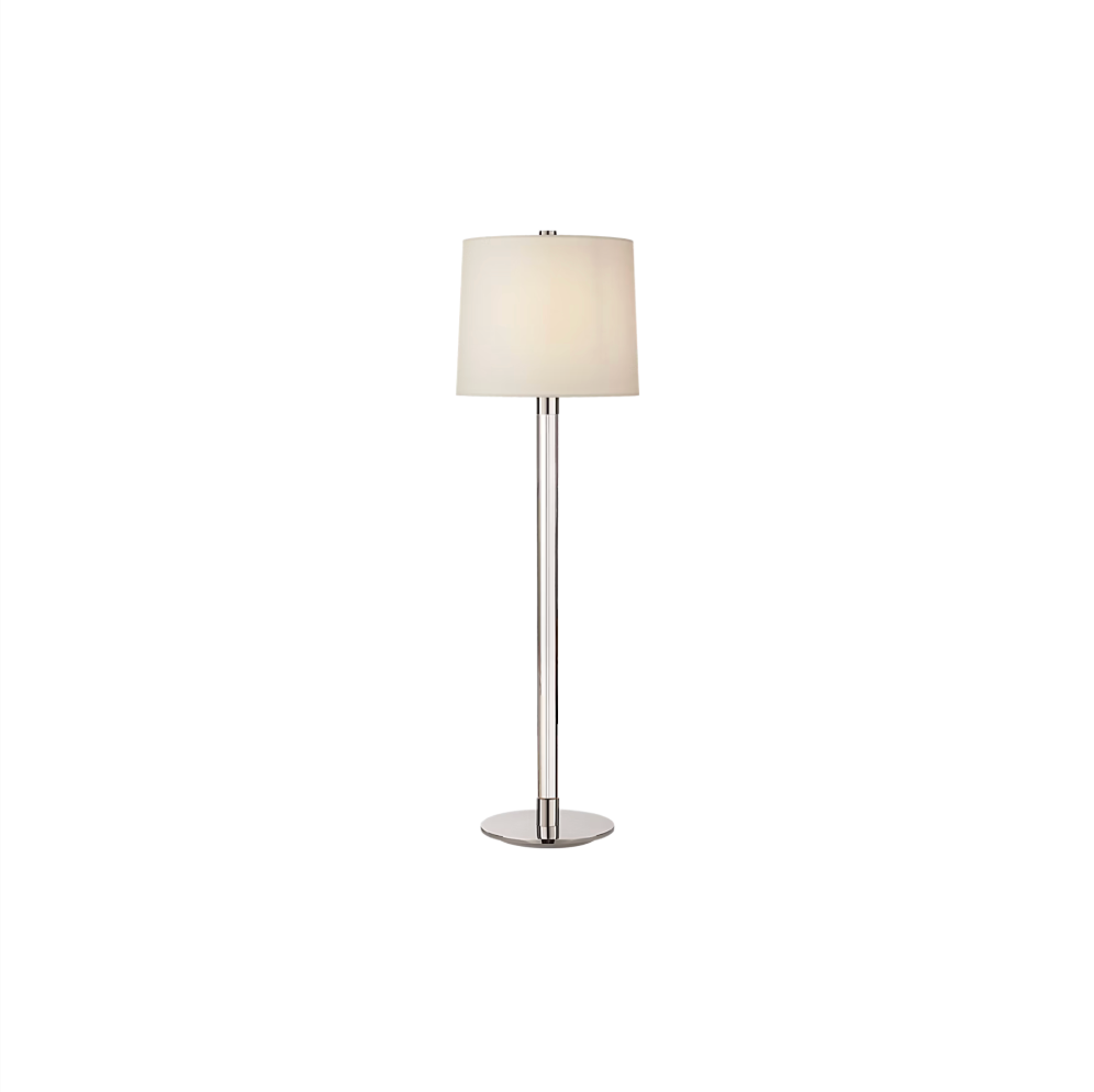 Riga Buffet Lamp – Crystal & Polished Nickel