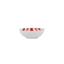 Amalfitana Red Striped Cereal Bowl