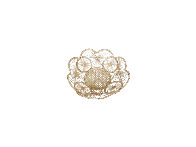 Petals Iraca Bread Basket