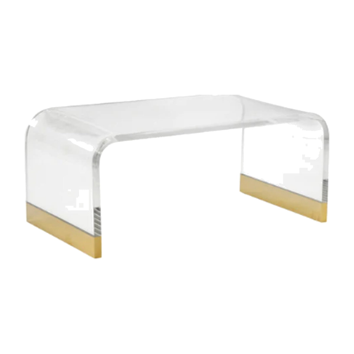 Acrylic Waterfall Coffee Table on a white background