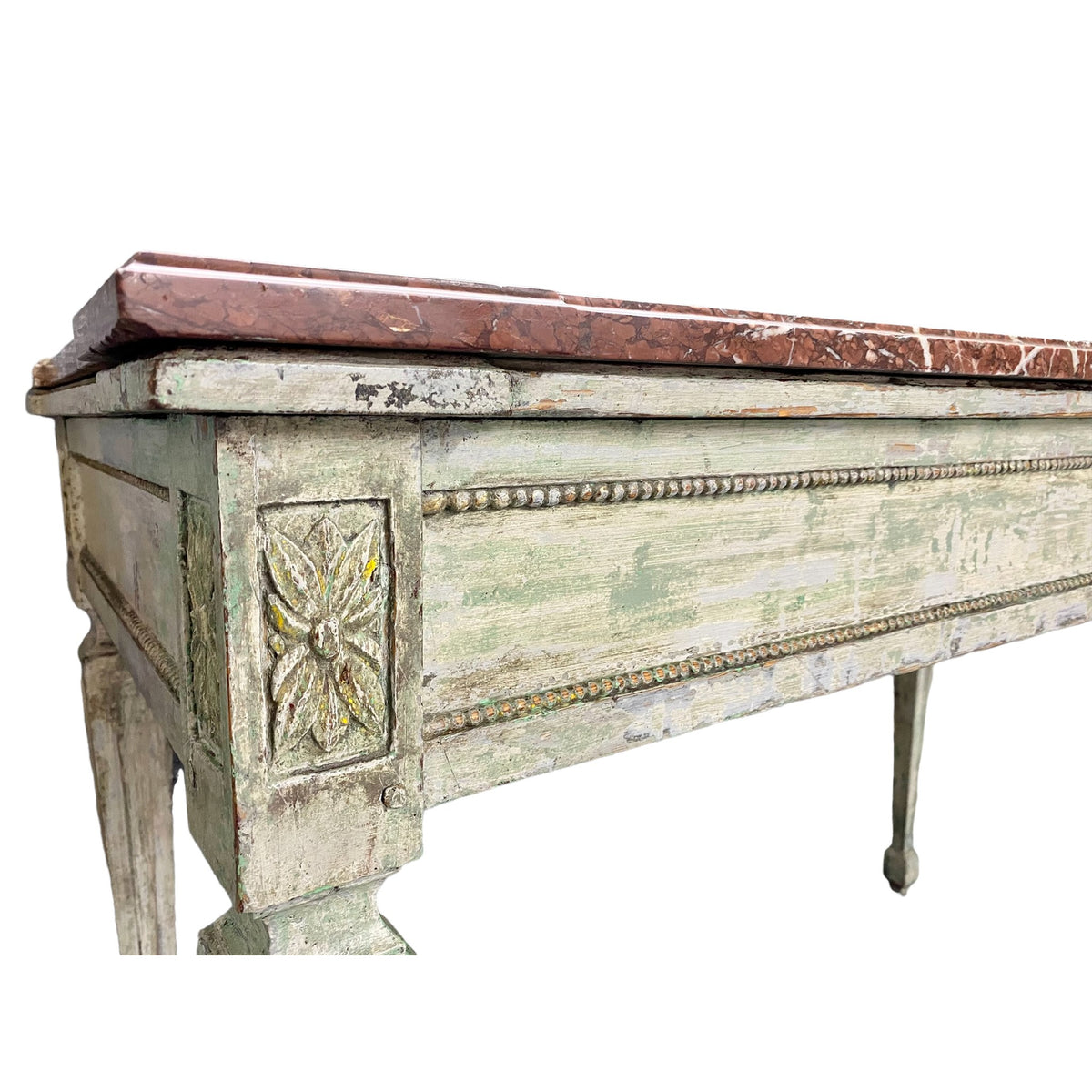 Antique Italian Neoclassical Style Console on a white background