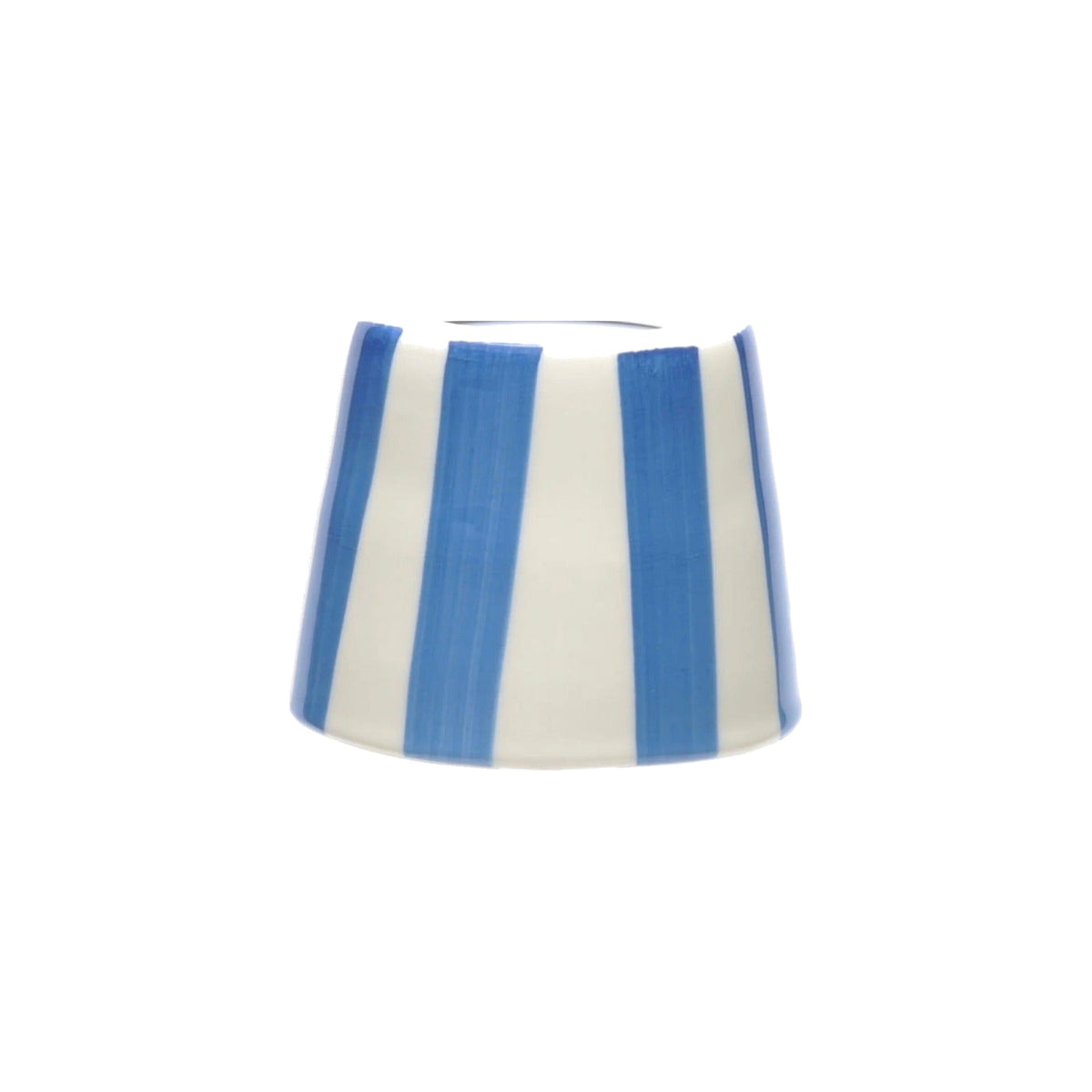 Blue Stripe Ceramic Shade on white