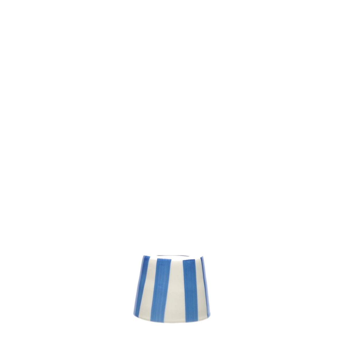 Blue Stripe Ceramic Shade on white
