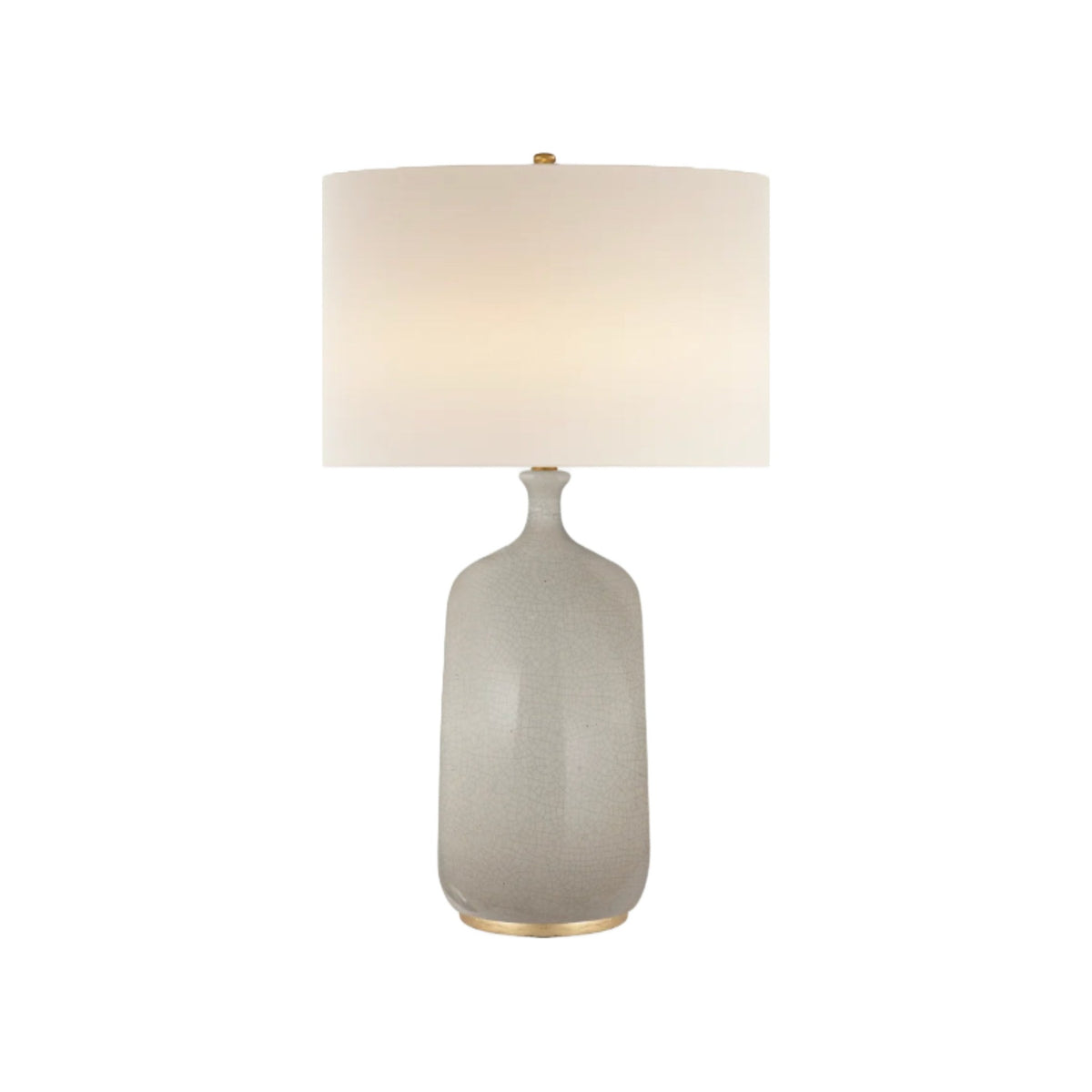 Bone Craquelure Culloden Table Lamp, shown on a white background