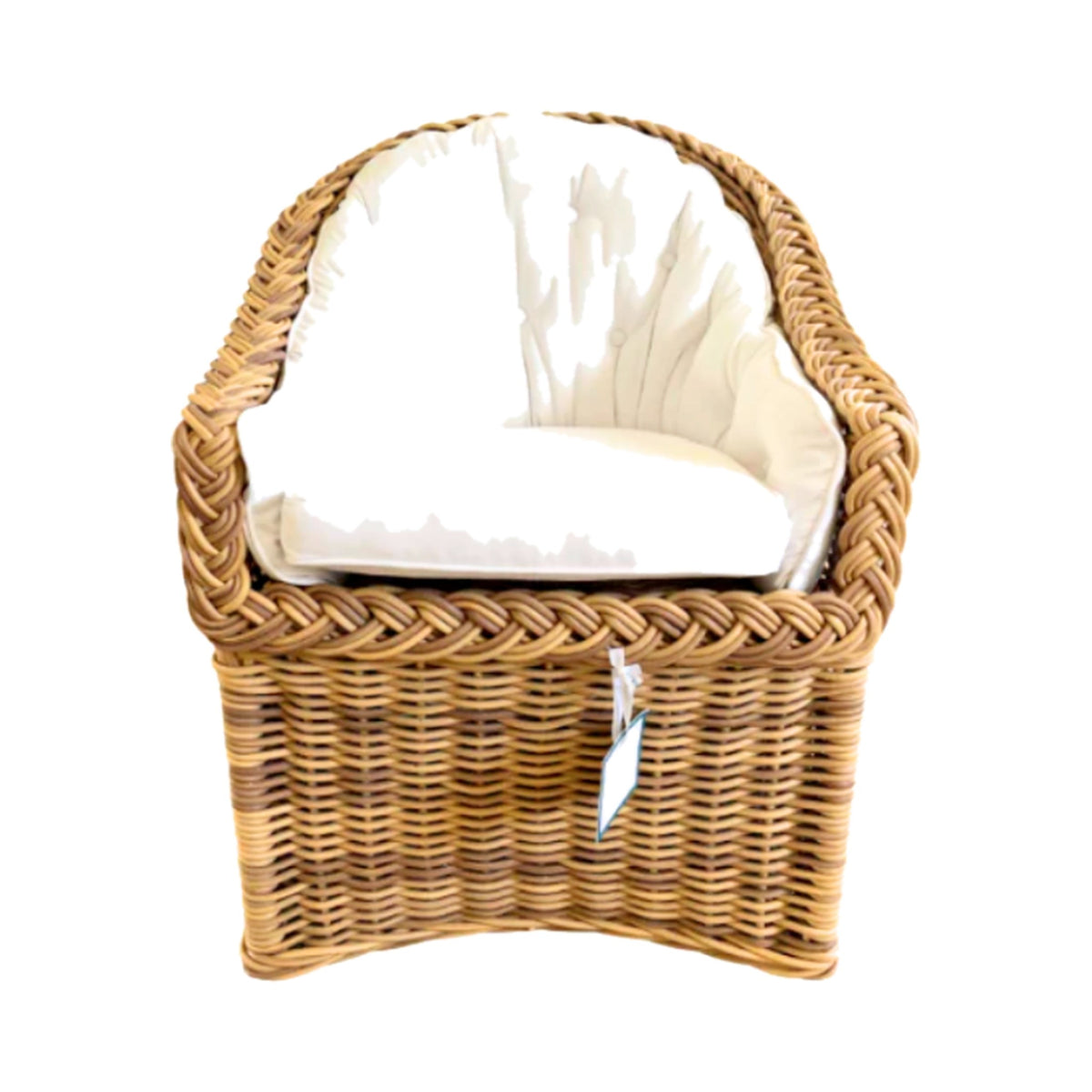 Captains Wicker Dining Lounge on a white background