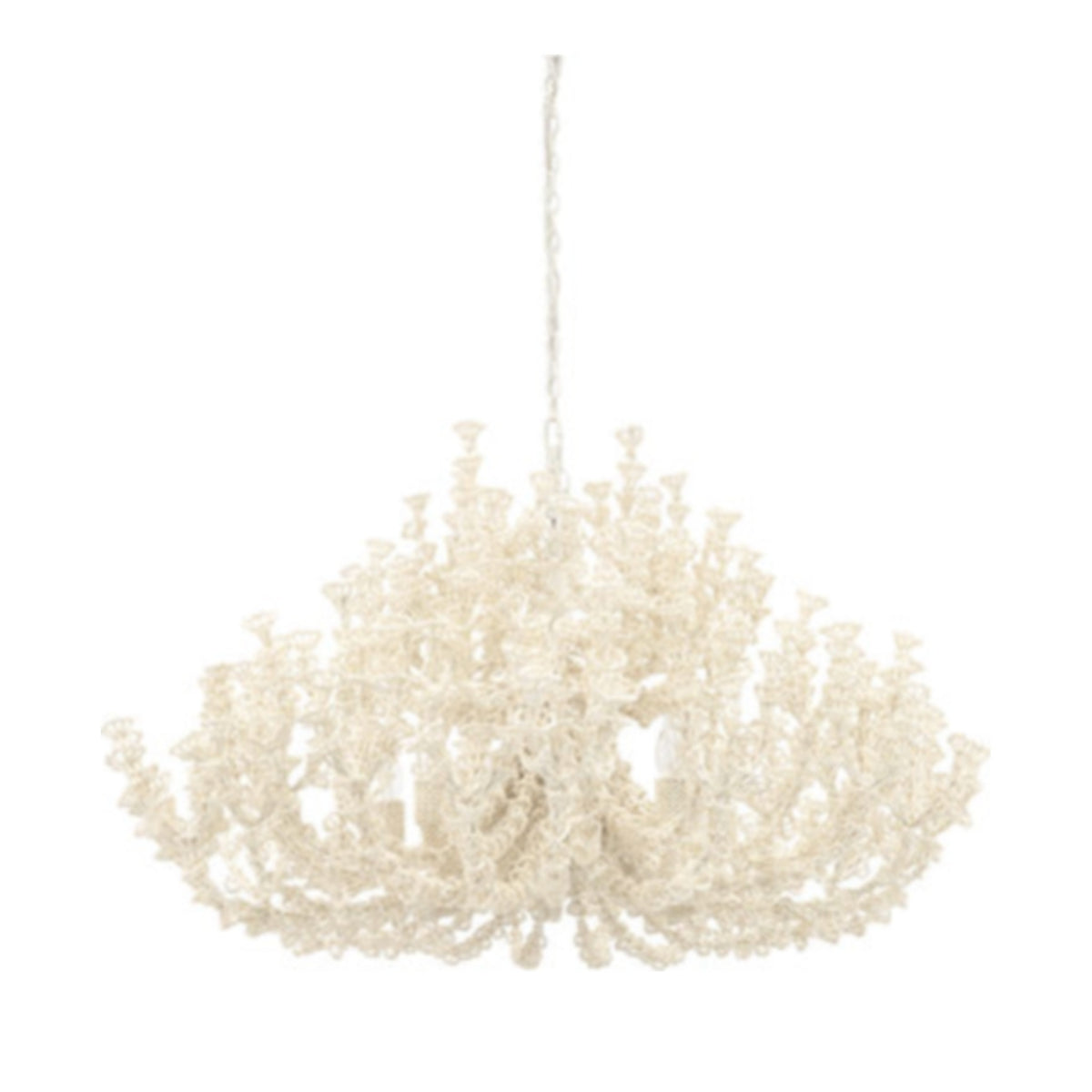 Seychelles Coco Chandelier ceiling light on white