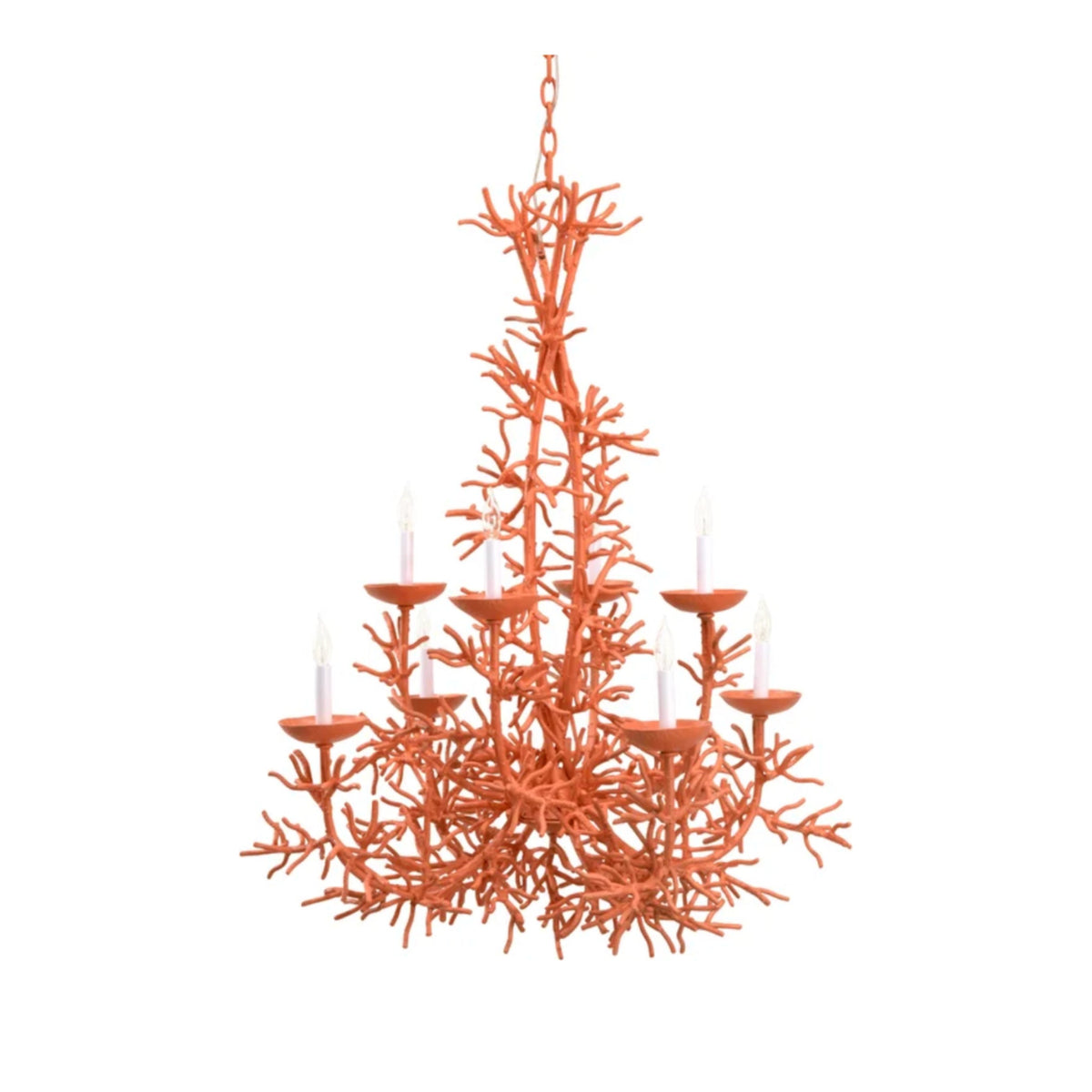 Coral Sea Breeze Chandelier ceiling light on white