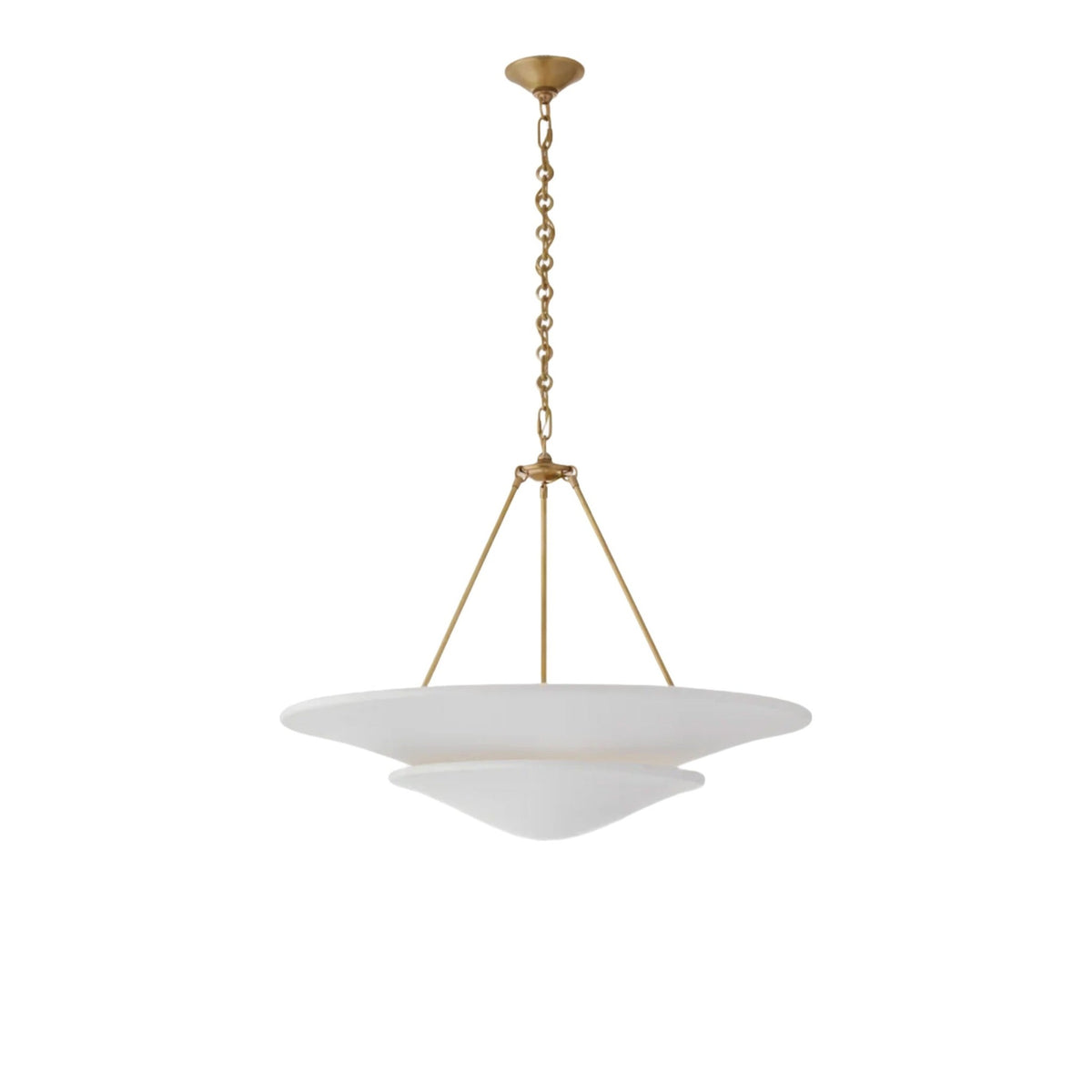 Mollino Large Tiered Chandelier ceiling light on white
