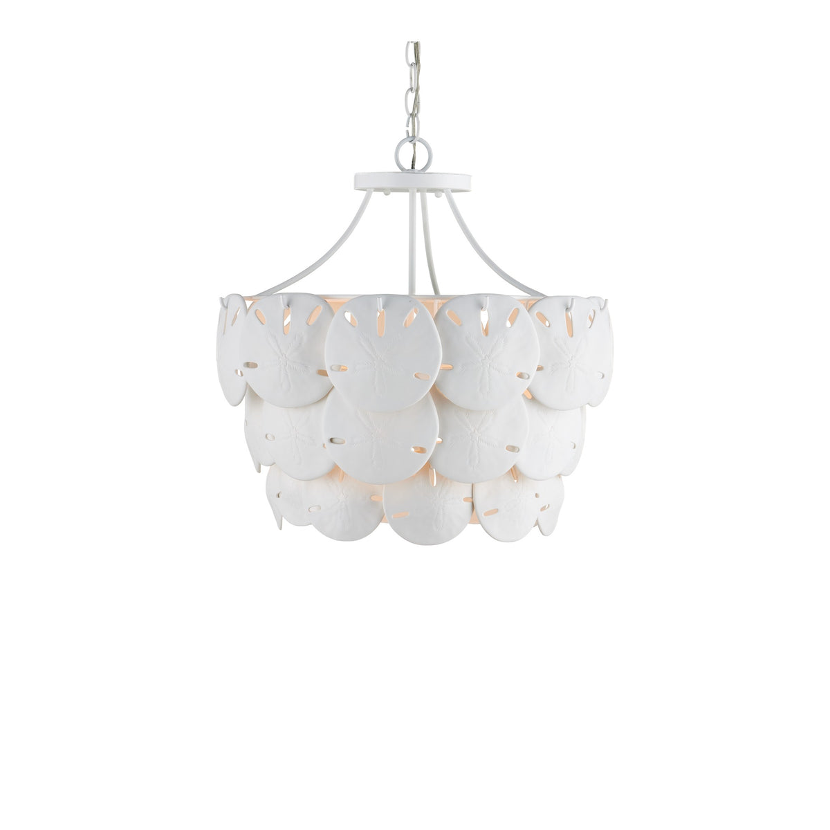Tulum Medium Chandelier ceiling light on white