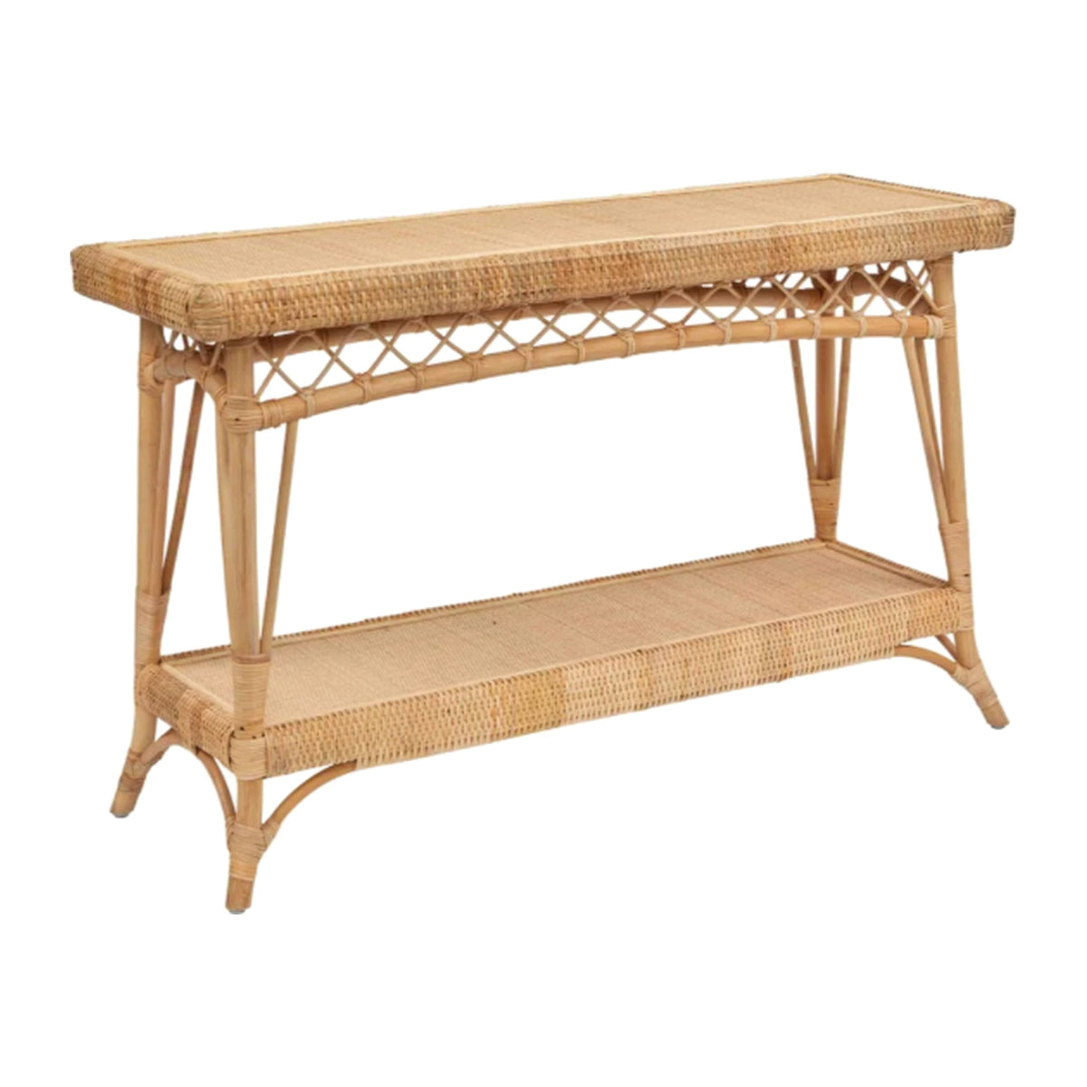 Charleston Console Table Color - Natural on a white background