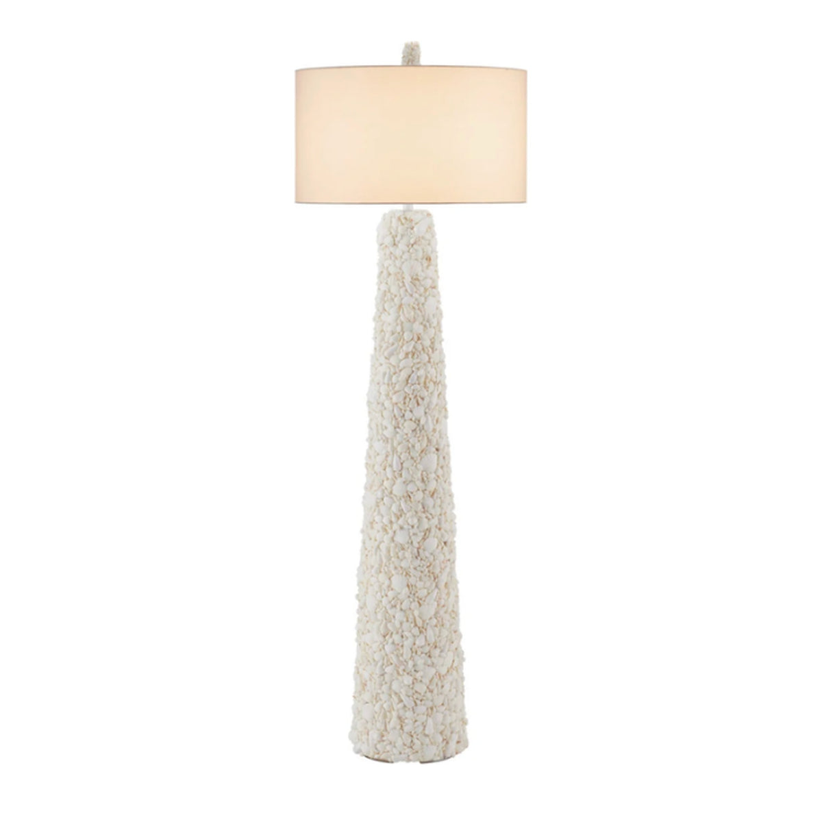 Turbinella White Floor Lamp on white