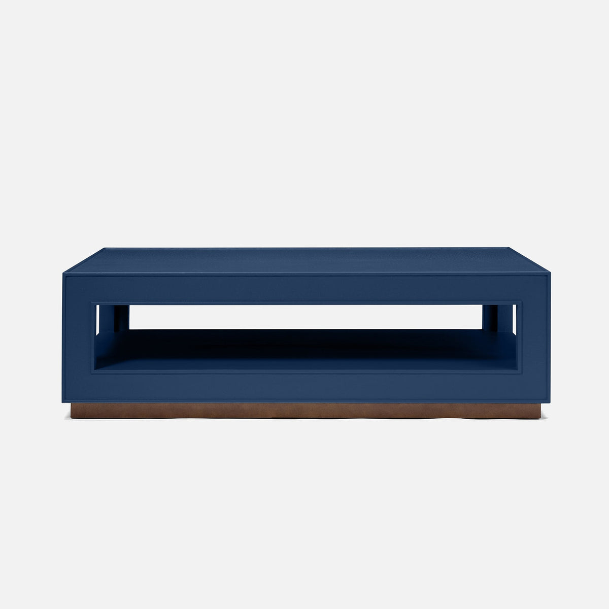 Adeen Coffee Table in True Navy, 60"L x 40"W x 18"H