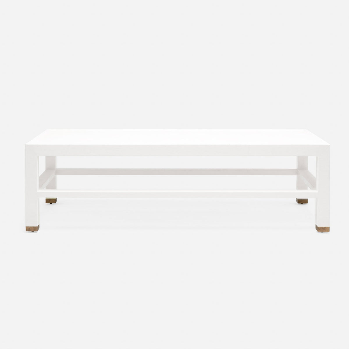 Jarin Coffee Table in Designer White, 60"L x 40"W x 18"H