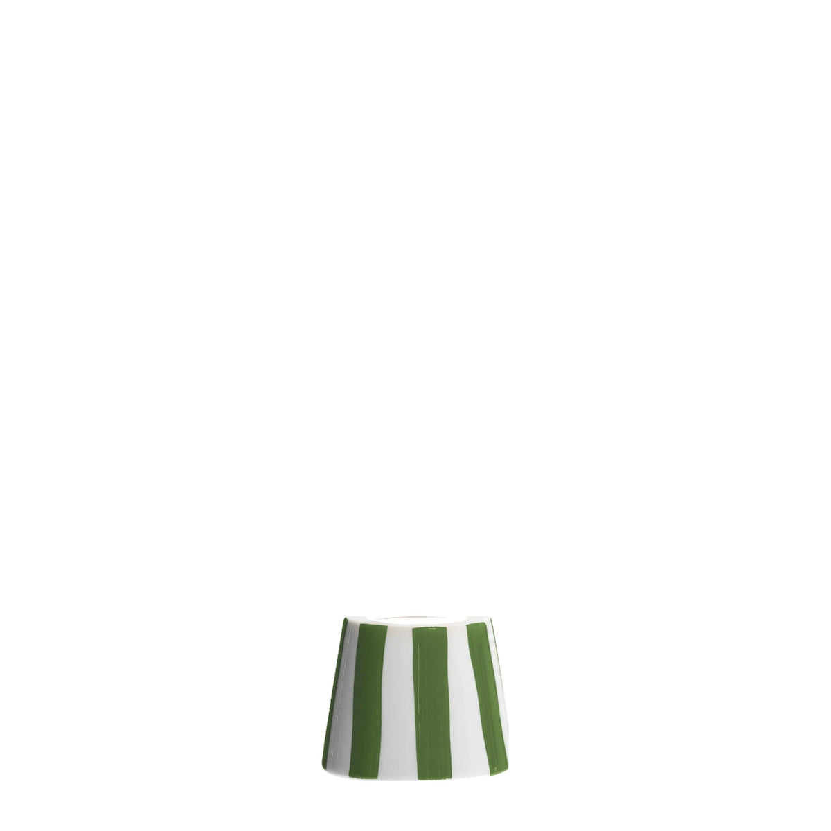 Green Stripe Ceramic Shade on white