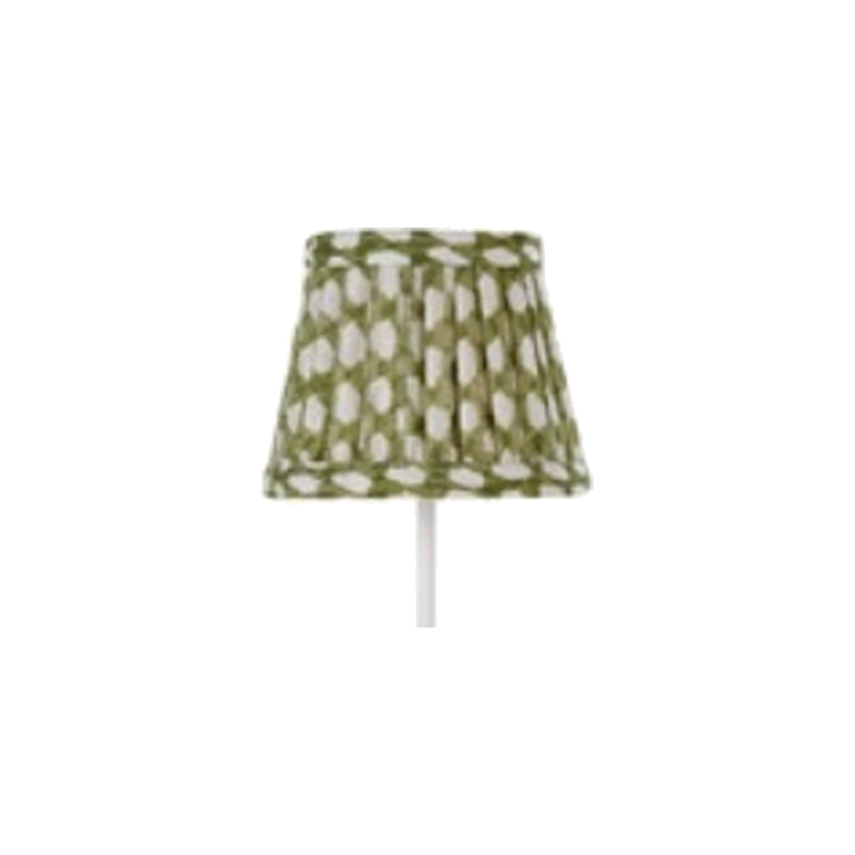 Green Wicker Fermoie Fabric Shade